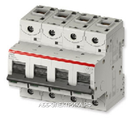 ABB S804C Автоматический выключатель 4P 20A (С) 25кА (6 мод.)
